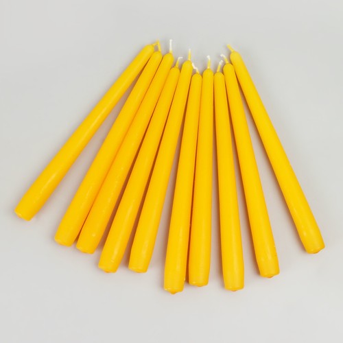 Paquete de 10 o 20 velas amarillas para cena G Decor - Imagen 2 de 4