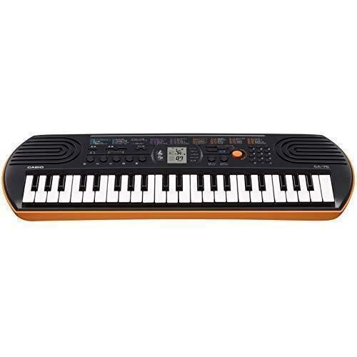 Casio Mini Tastatur SA-76 44 Schlüssel schwarz & orange elektronische Tastatur Neu im Karton - Bild 4 von 4