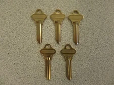 GMS KBLFSCPB SCHLAGE C KEYWAY CONTROL KEY BLANKS PACK OF 5