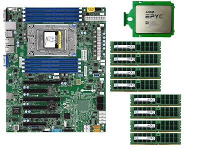 h11ssl-i epyc 7d12 セット品 Supermicro H11SSL-i + AMD EPYC 7D12+Samsung 2666Mhz 8GB~32GB×2~4