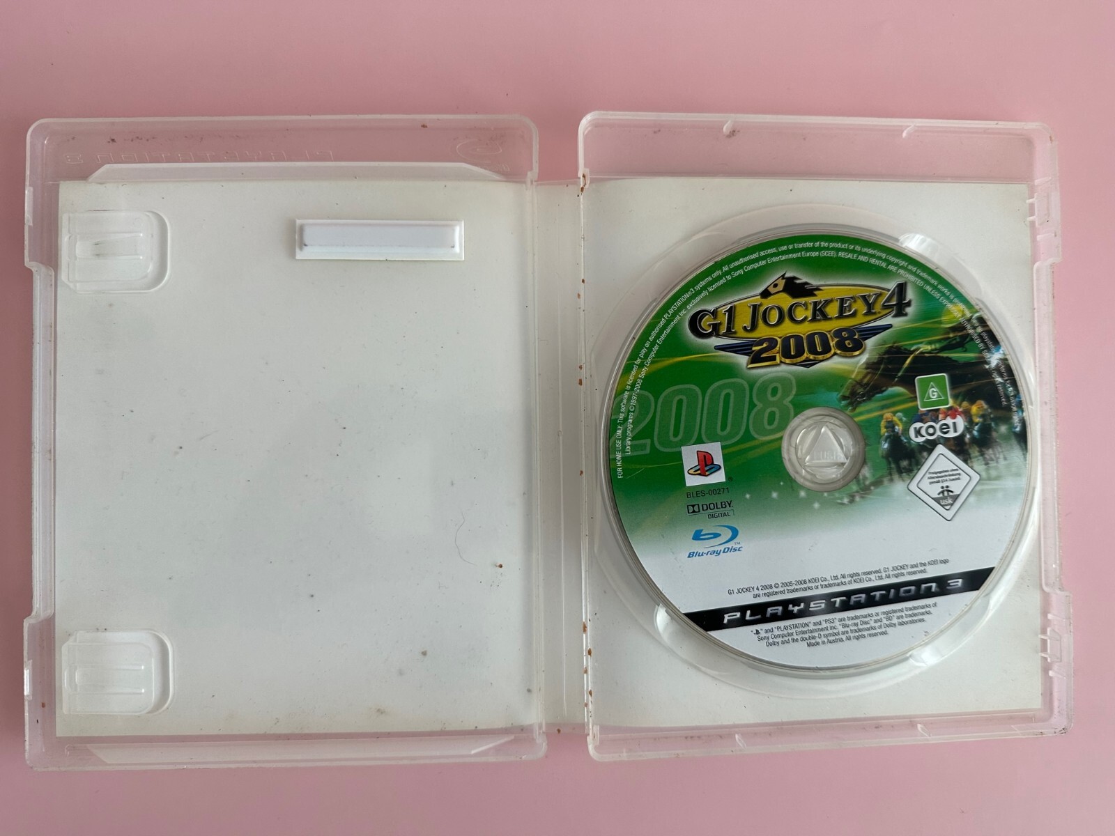 ps3 G1 JOCKEY 4 2008 Horse Racing Game (Works On US Consoles) PAL UK