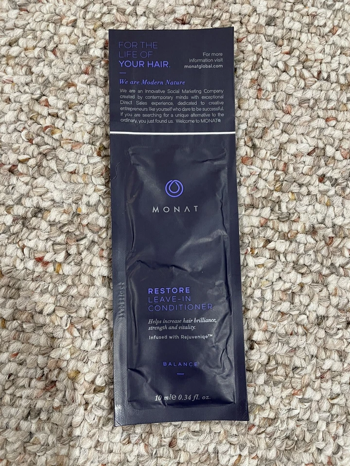 Кондиционер MONAT RECOVERY 0,34 унции 10 мл образцы лот из 4 - Изображение 4 из 4