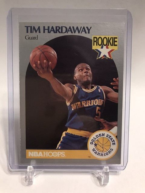 TIM HARDAWAY ROOKIE CARD 113 1990 91 NBA HOOPS GOLDEN STATE 