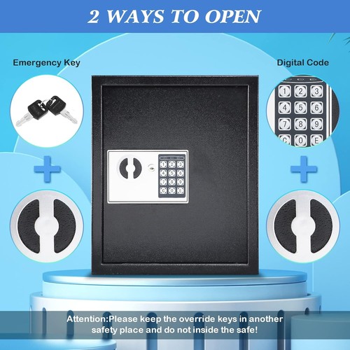 Heavy-Duty 60-Key Digital Key Lock Box - Durable Wall-Mounted Security Solution - Picture 7 of 10