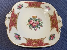 Coalport Sandwich Plate - Montrose Pink