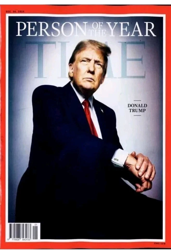TIME Person Of The Year 2024 - Donald Trump - President Elect Latest Issue New