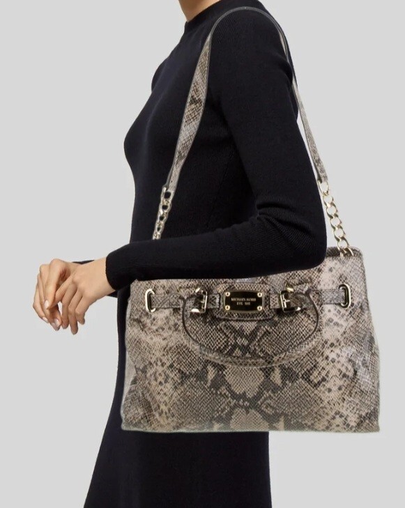 MICHAEL KORSCasual Python Chain Linked Handle Bag - image 2