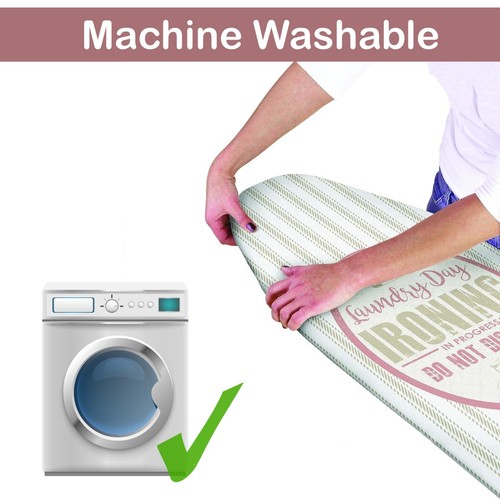Ironing Board Cover Elasticated Easy Fit Double Layer Heat Reflective Backing - Picture 20 of 67
