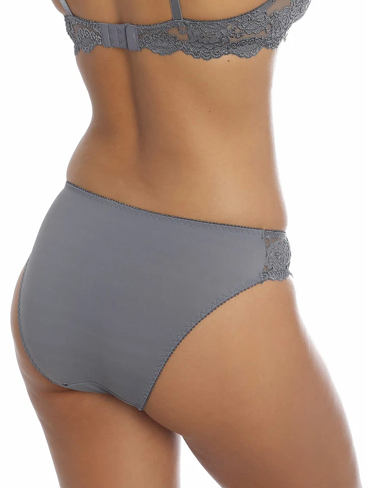 Sassa Classic Lace 44660 Damen Slip mit seitlicher Spitzenverzierung in Grau - Bild 2 von 3