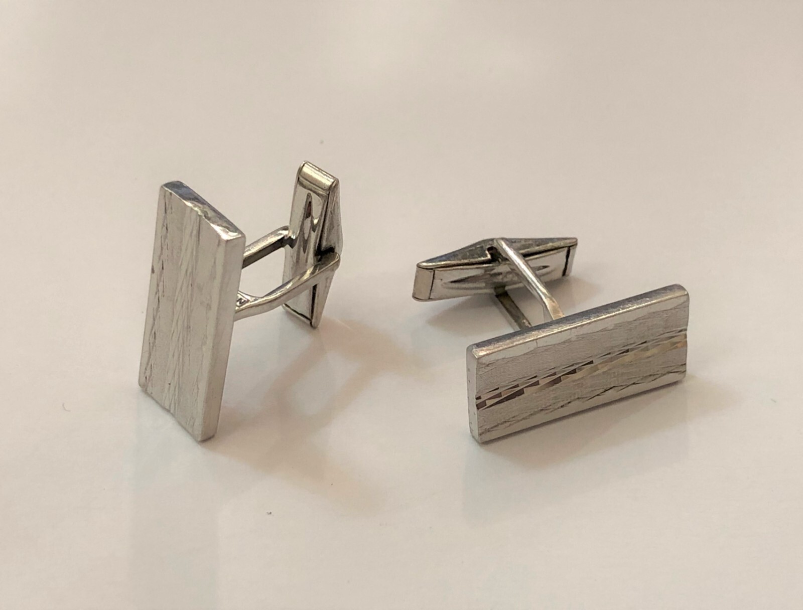 Beautiful Pair Solid Silver Hallmarked Cufflinks … - image 1