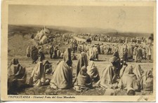 1934 LIBYA TRIPOLITANIA GARIAN FEAST OF THE GREAT MARABUTO TRAVEL POSTCARD