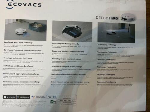ECOVACS DEEBOT N20 Robot Vacuum Cleaner with Mop, 8000Pa, Anti-Tangle Technology - Picture 4 of 5