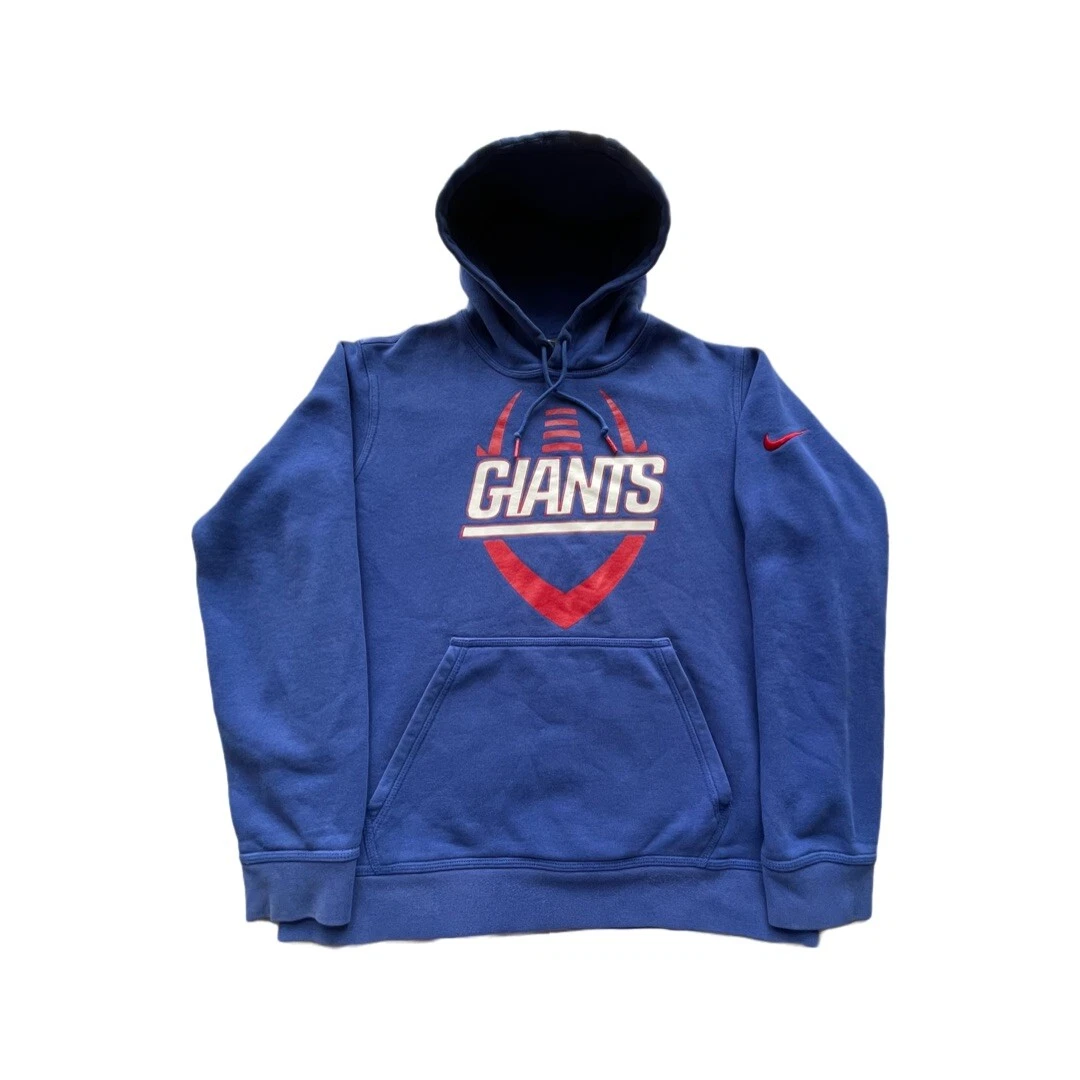 Nike Mens NY Giants Hoodie Logo Football NFL Sweatshirt Pullover