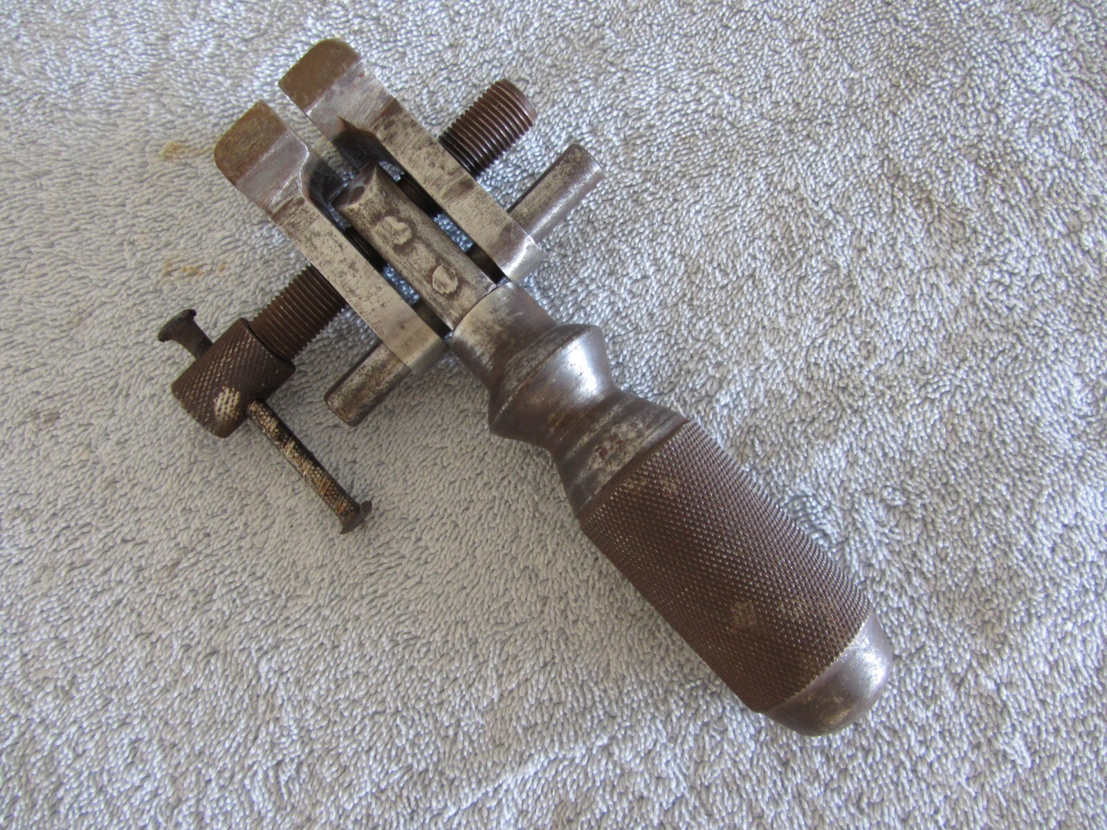 Antique Cast Iron Machinist Hand Held Bench Vice Tool