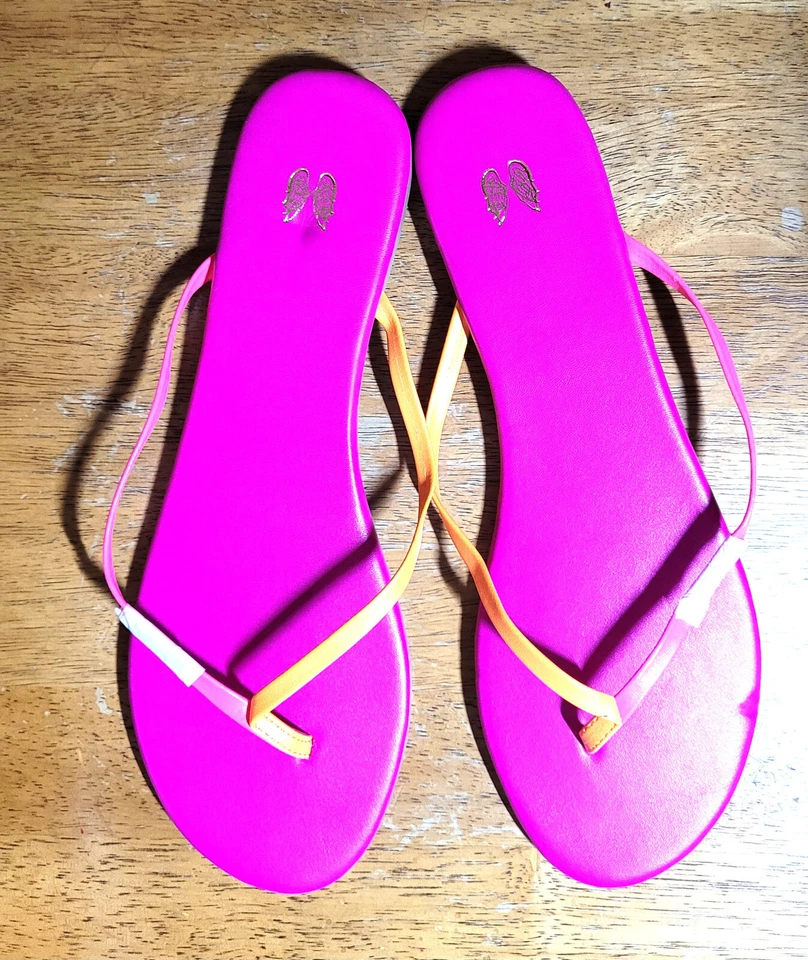 Новые шлепанцы/тапочки/слипоны Victoria's Secret фуксия/розовый размер 11B - Изображение 3 из 4