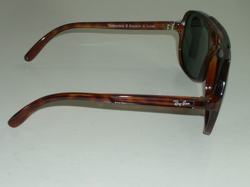 GAFAS DE SOL TRADICIONALES VINTAGE B&L RAY BAN G15 CRISTAL TORT TIMBERLINE II NUEVAS - Imagen 6 de 10