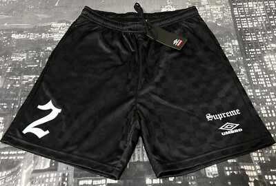 Supreme X Umbro Soccer Short!!Black!Super Rare Size Small!!!SS22