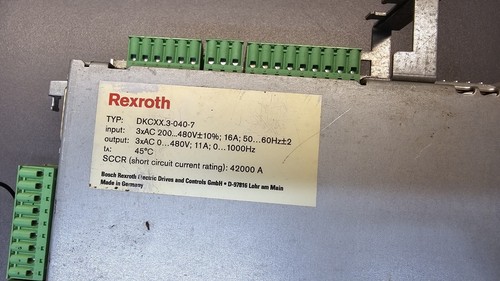 Rexroth Eco Drive DKCXX.3-040-7 Servo Motor Drive 11A 1000Hz 3ph 200-480V - 第 6/9 張圖片