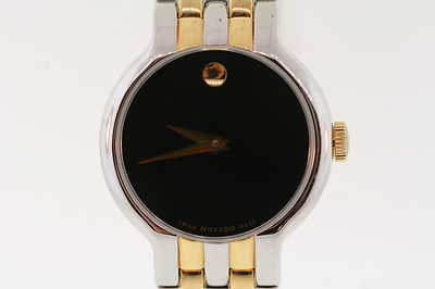 Movado Veturi Quartz 
Classic Two-Tone Black Dial Women\'s Watch MOVADO 28MM Black Dial Two-tone Women main image 3