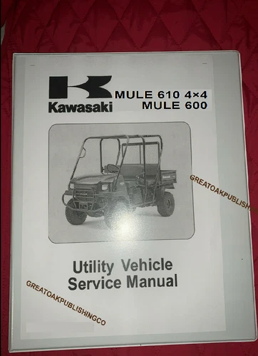 2006 Kawasaki mule 610 4x4 UTILITY UTV  Workshop service manual Binder KAF400