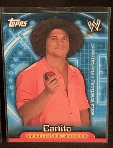 Carlito ๐ต๐ท WWE Action Ring Side Relics Restricted Access Collectors Cards - Picture 3 of 6