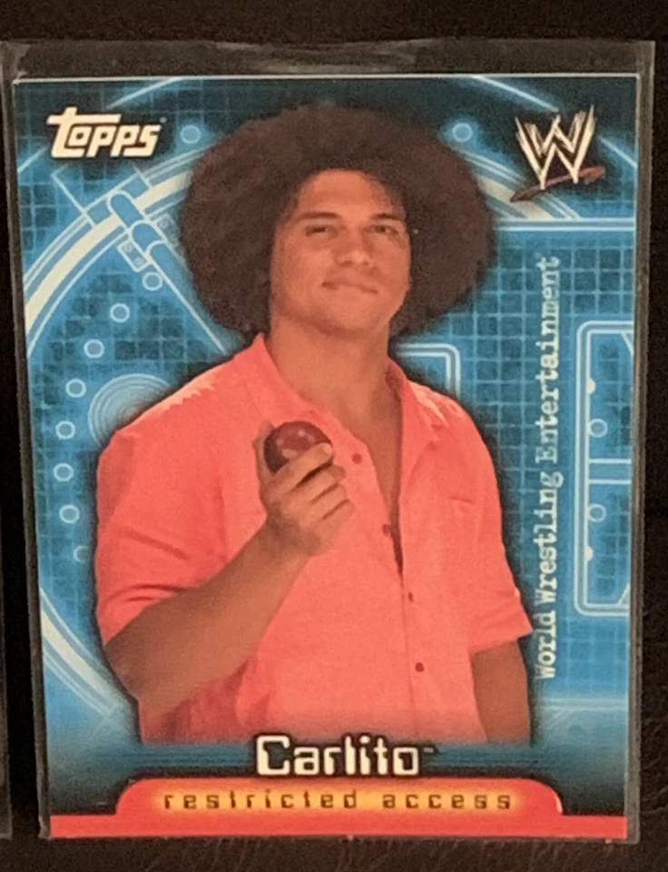 Carlito 🇵🇷 WWE Action Ring Side Relics Restricted Access Collectors Cards - Image 3 of 4