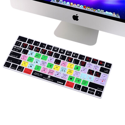 XSKN US/EU InDesign Shortcuts Keyboard Cover Skin for Apple Magic Keyboard A1644