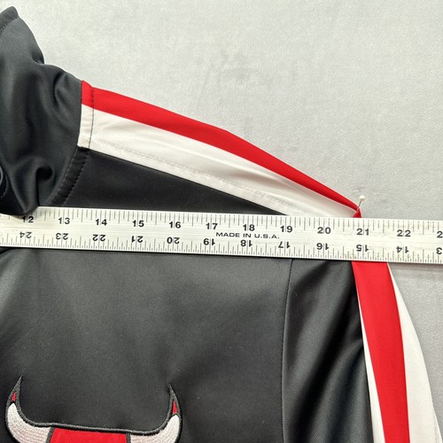 STARTER Herren Chicago Bulls Jacke Black Label Logo NBA Schuh City G III schwarz XL - Bild 4 von 15