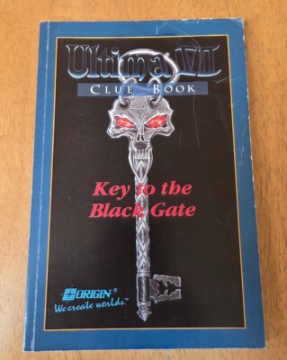 Ultima VII Clue Book Key to Black Gate Hint Strategy Guide Origin Cluebook 1992