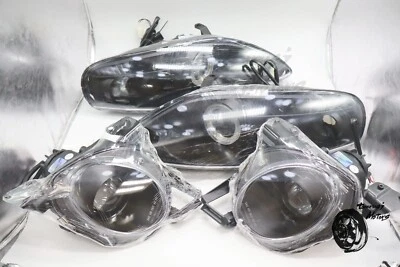 TOYOTA SOARER 30 JZZ30 2.5 twin turbo 430SCV illuminating Headlight Black RHD - Bild 1 von 4