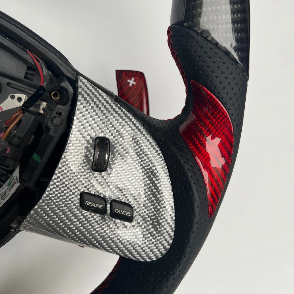 For 2010 Jaguar xf 5.0X250 XK XKR Custom Carbon Steering Wheel Paddle Shifters - Image 4 of 4