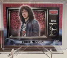 2025 Topps High-Tek Stranger Things - Eddie Munson - Static Age - Red 5/5!!!