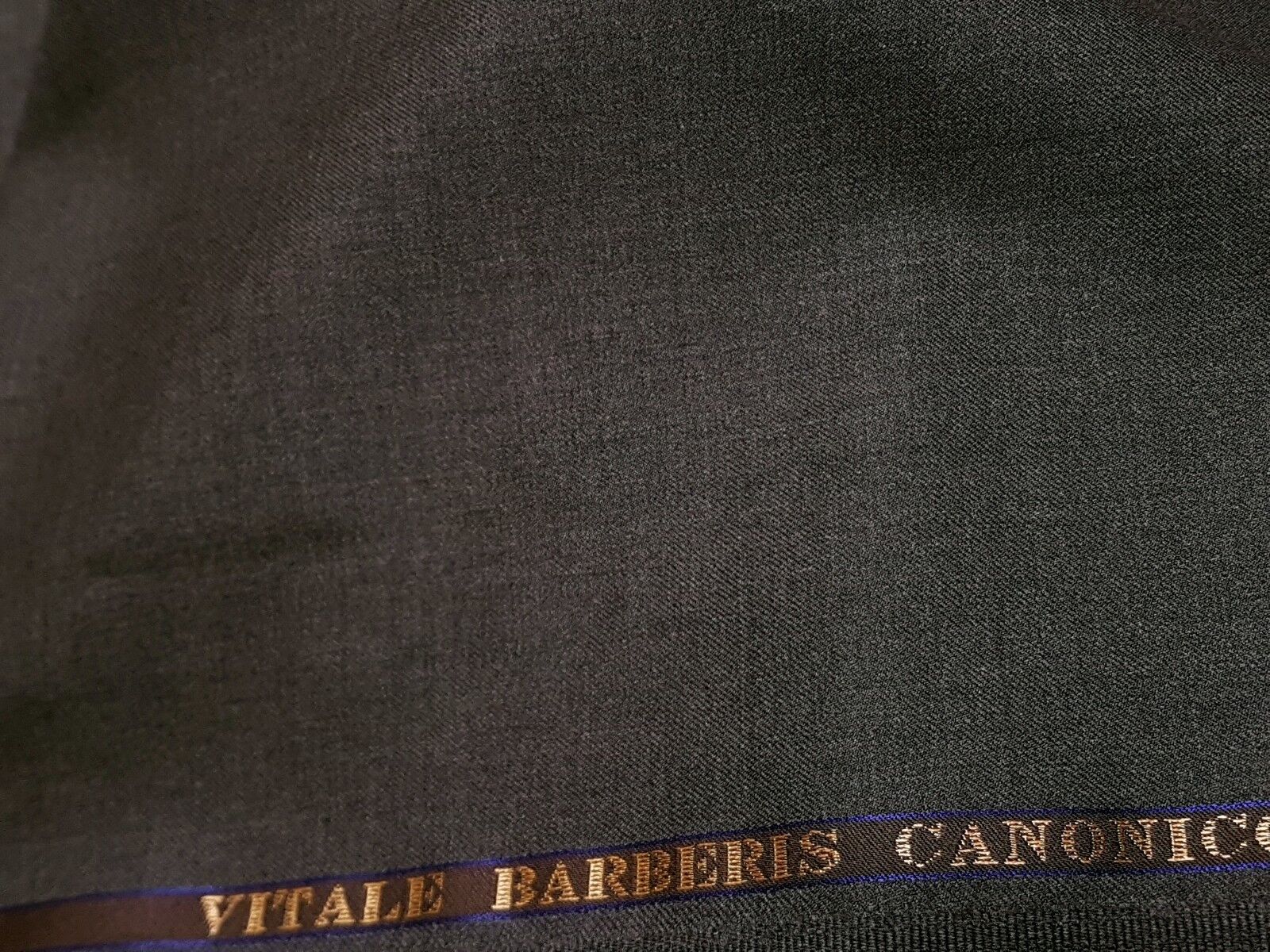 Vitale Barberis Canonico Suiting Black Fabric 100% Wool Super -  Israel