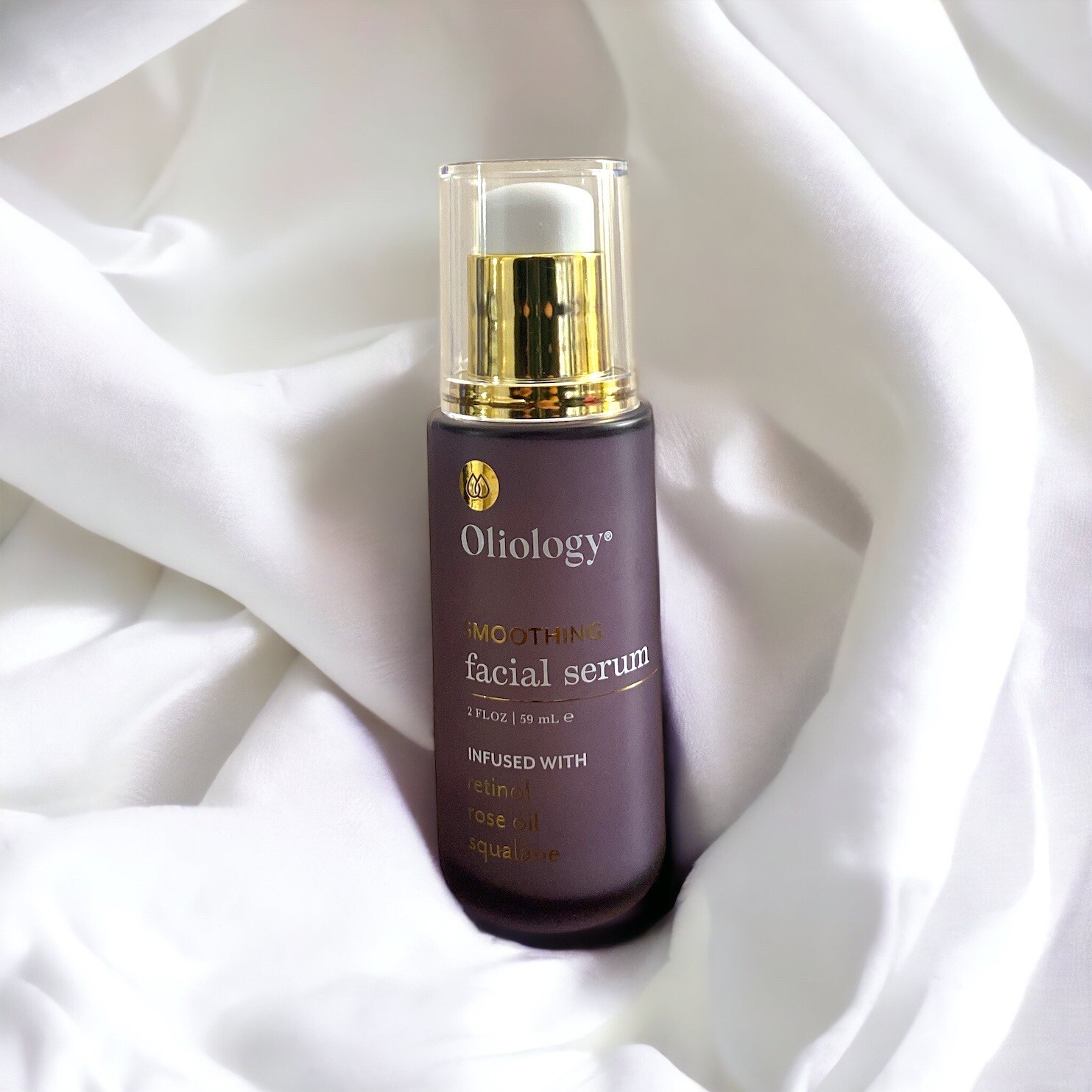 OLIOLOGY SMOOTHING FACIAL SERUM INFUSED RETINOL & ROSE OIL SQUALANE 2