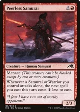 MTG Magic the Gathering Peerless Samurai (156/604) Kamigawa Neon Dynasty NM