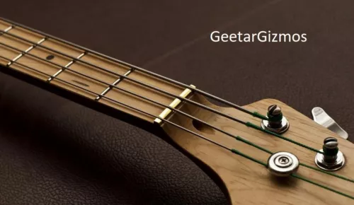GeetarGizmos Slotted BRASS NUT handmade for Fender JAZZ Bass - 1 1/2" / 38mm