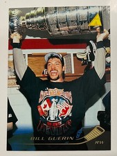 1995-96 BILL GUERIN PINNACLE RAISING THE CUP BASE CARD #32 NEW JERSEY DEVILS