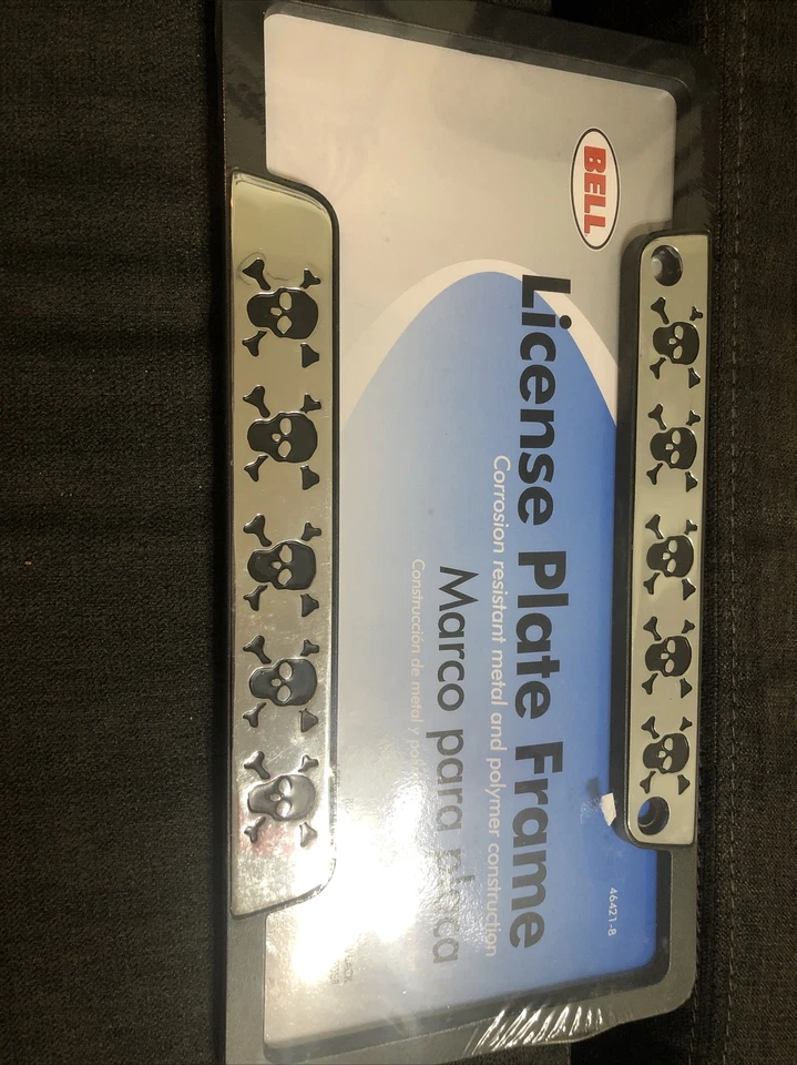 Skulls Chrome Plated License Plate Frame - Image 2 of 3