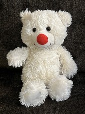 Dan Dee Collector's Choice Vintage 11 White Teddy bear Plush with Beady Eyes