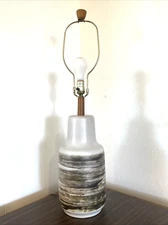 Vintage Gordon and Jane Martz Table Lamp MCM Marshall Studios Art Pottery Large