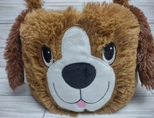 Furry Puppy Dog Novelty Easter Candy Basket Floppy Ears Fur Doggy Brown Kids 2+