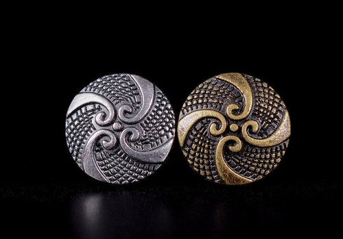 30X Brass Pattern Fast Rivet Studs Leathercraft Decor for Bracelets Bags Belts - Picture 9 of 10