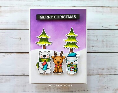 Stampin' UP! Handmade Christmas Card Stamped Greeting Card+ Envelope | eBay