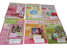Vintage Lot of 6 Paper Crafts Magazine 2007 2009 2011 Simple Scrapbooks 2008