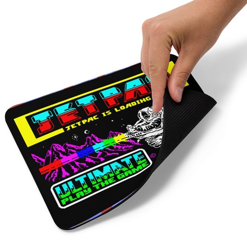 ZX Spectrum JETPAC- Mouse Pad NEW 9.5" x 7.75" Non Slip - Picture 4 of 4