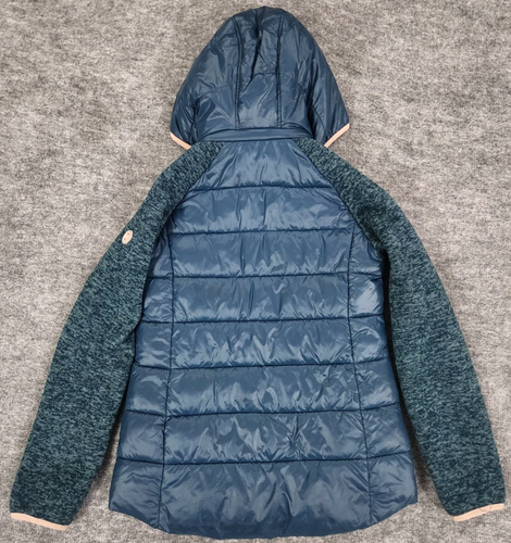 Michael Kors Youth Girl’s Teal/blue green hooded puffer jacket Size 14 - Picture 11 of 13