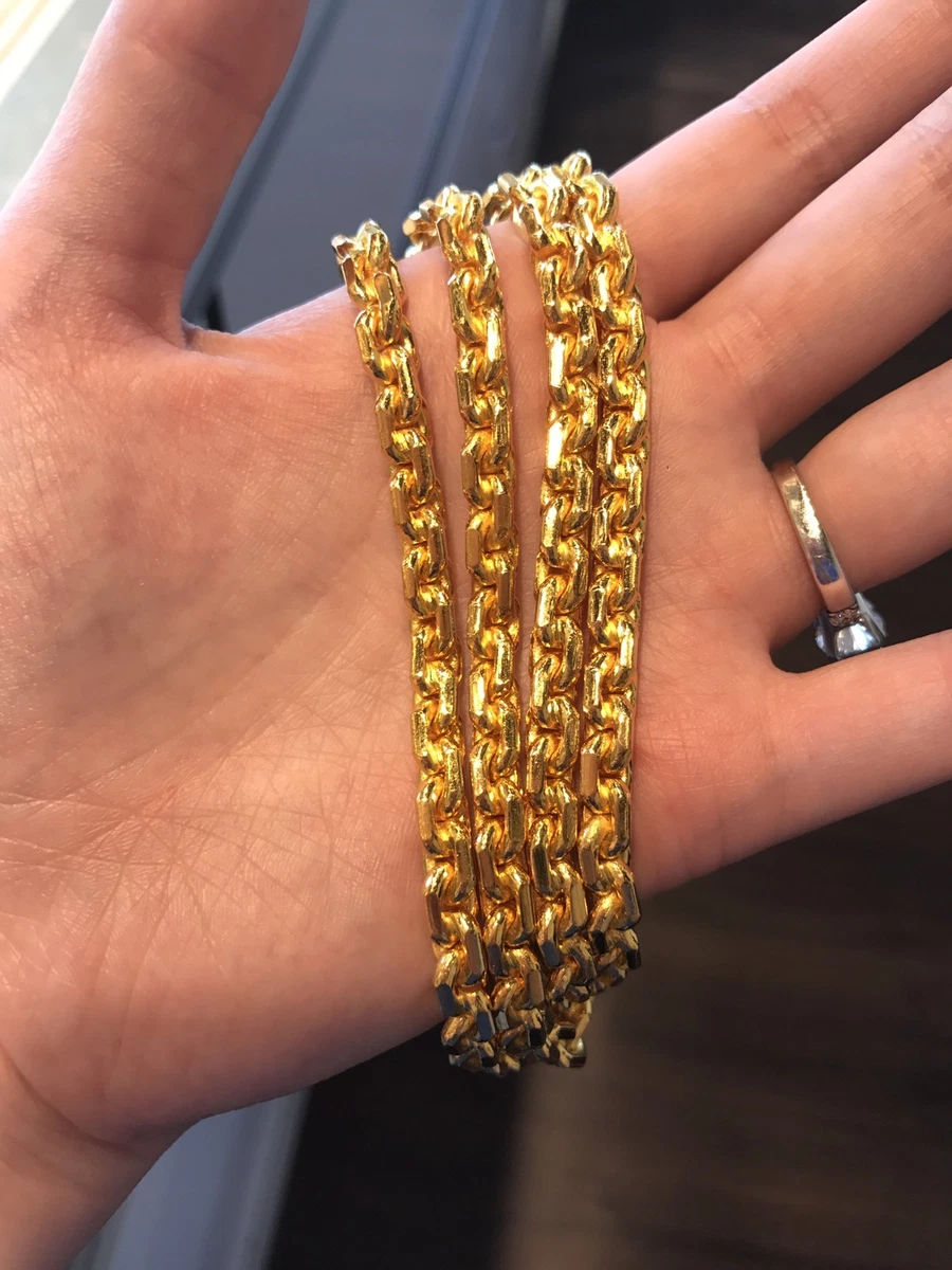 24k gold on sale chain ebay
