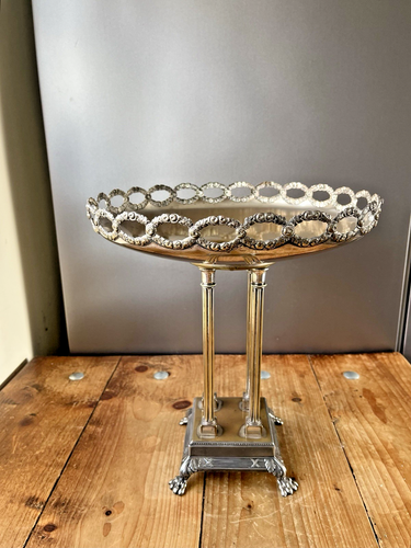 ANTIQUE CORINTHIAN COLUMN CENTREPIECE PEDESTAL FRUIT BOWL STAND WMF SILVER PLATE - Picture 16 of 22