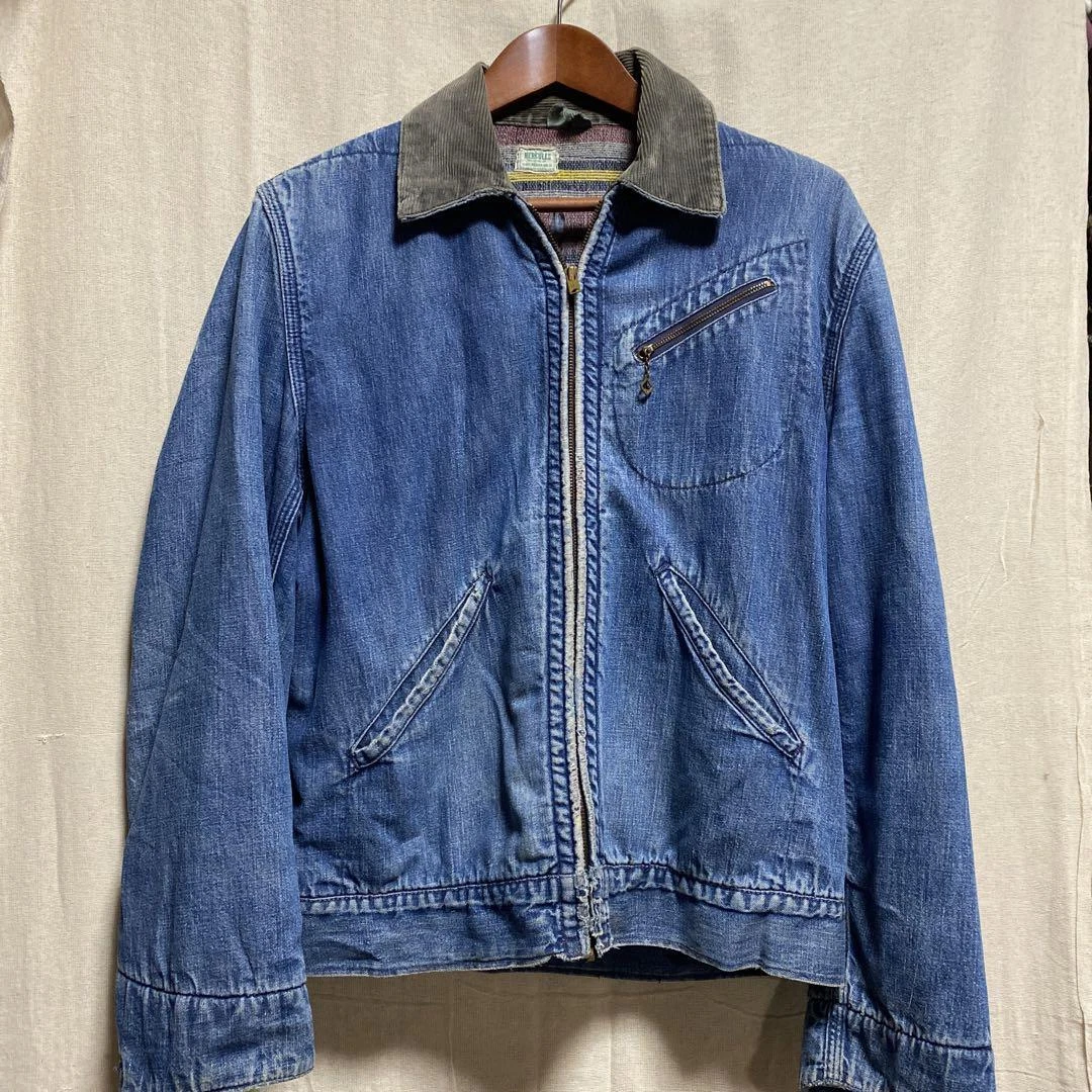 Men's blanket top lined denim jacket