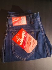 Deadstock Vintage Wrangler Misses FULL FIT Denim Jeans SIZE 14 Waist MX695PW